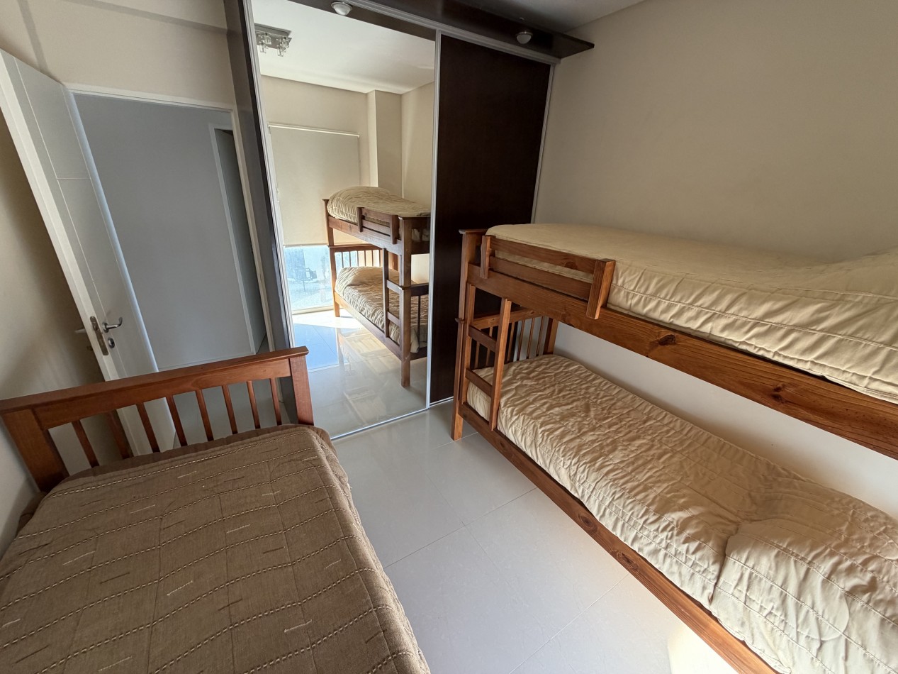 DEPTO DE 2 DORMITORIOS CON COCHERA Y PISCINA FRENTE AL MAR